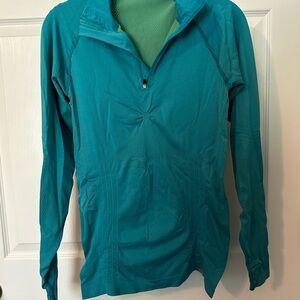 Teal and Green Athletic Top